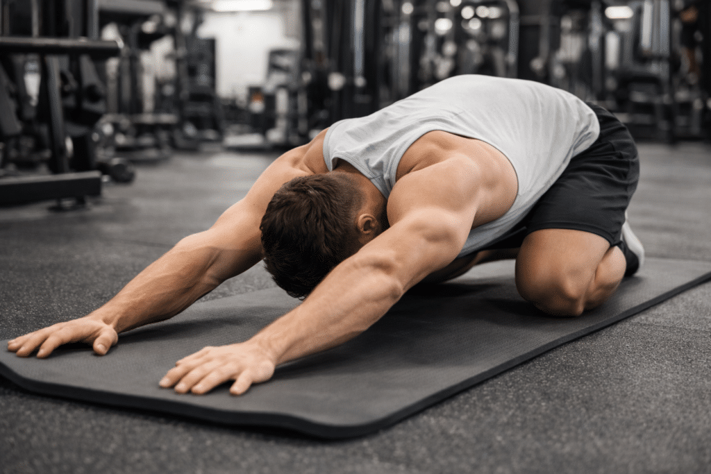 rastezanje leđa u teretani