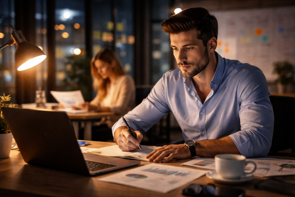 Uspjeh u poslu i odluka koja se vidi u kalendaru